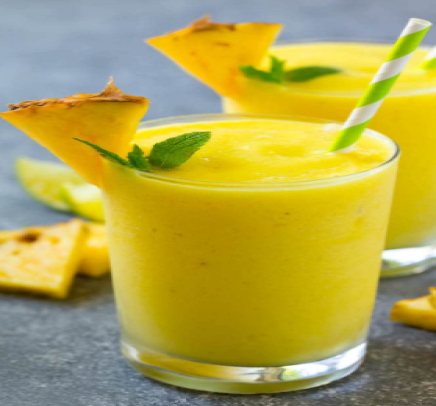 Pineapple Smoothie, Pineapple drink, healthy drink, healthy summer drink